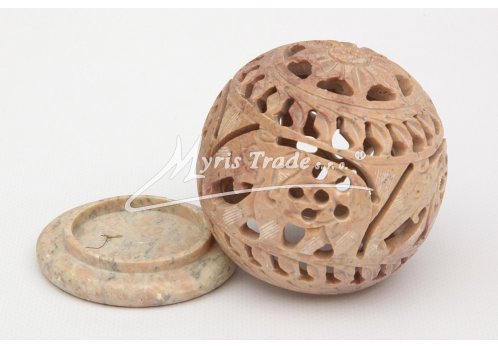 malý barevný svícen - 8,5 cm