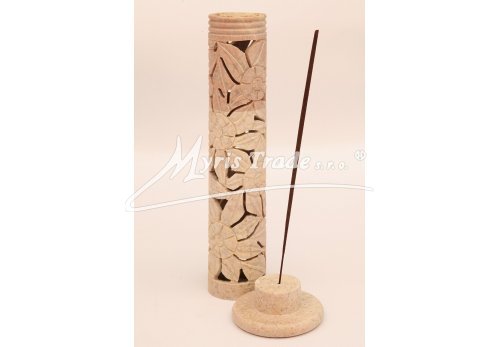 barevný stojan na vonné tyčinky, květiny - 28 cm