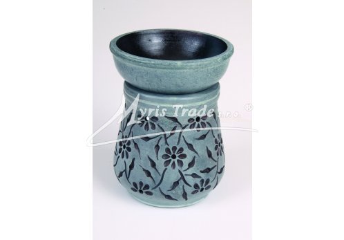 šedá klasická aromalampa - 12 cm