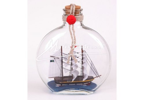 lodička v láhvi - velká