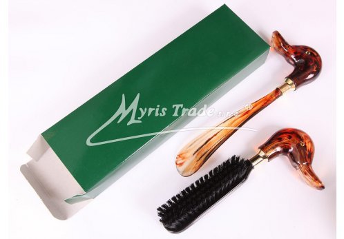 sada - lžíce na boty a kartáč na šaty