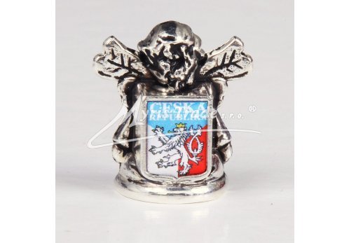 náprstek - anděl, s motivem ČR