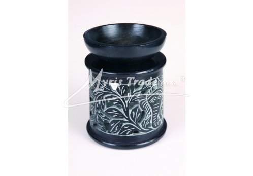 černá klasická aromalampa - 12 cm