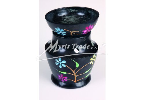 černá klasická aromalampa - 12 cm