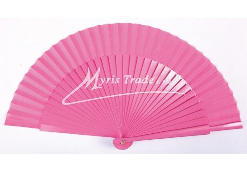 vějíř dřevěný - fuchsiový