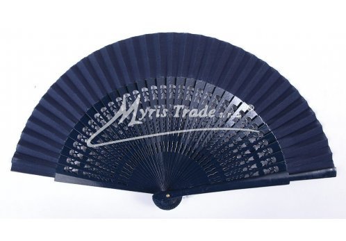 vějíř vyřezávaný - tmavě mordý