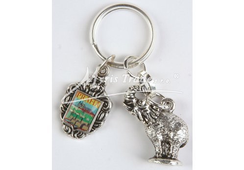 klíčenka s Prahou a slonem