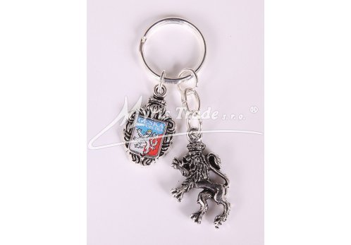 klíčenka s motivem ČR a lvem