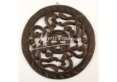 dřevěná dekorace - tmavě hnědá