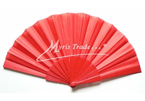 vějíř - velký jednobarevný, červený