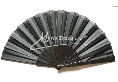 vějíř - velký jednobarevný, černý