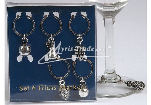 značky na skleničky - ovoce