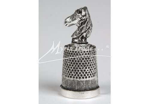 náprstek s ozdobou - hlava koně