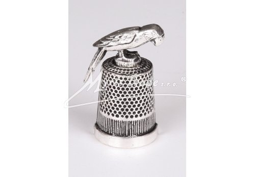 náprstek s ozdobou - papoušek