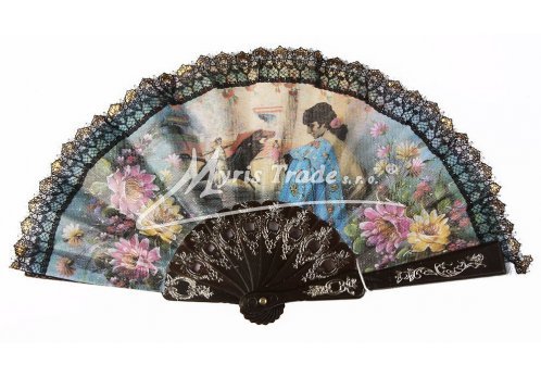 vějíř dětský se španělskými motivy