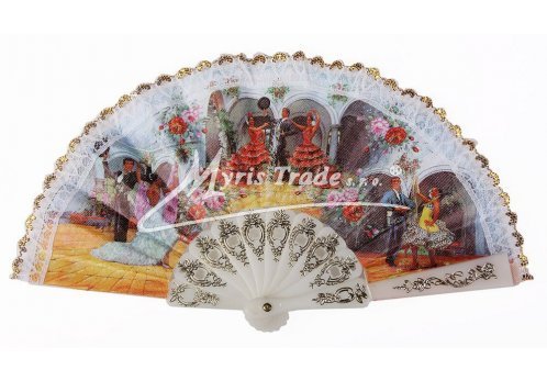 vějíř dětský se španělskými motivy