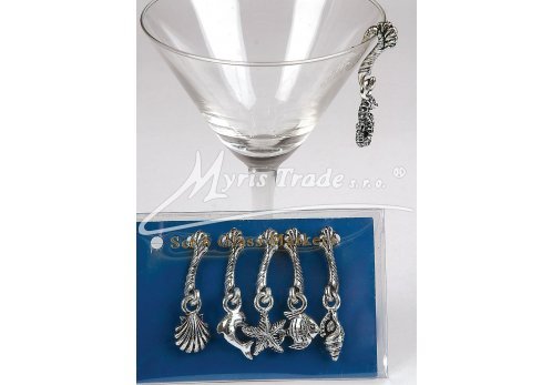 značky na skleničky-závěs, moře