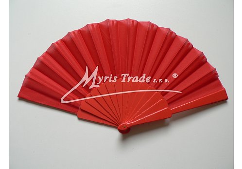 vějíř - jednobarevný, červený