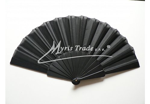vějíř - jednobarevný, černý