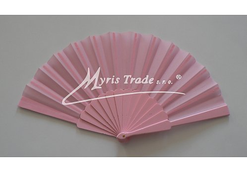 vějíř - jednobarevný, růžový