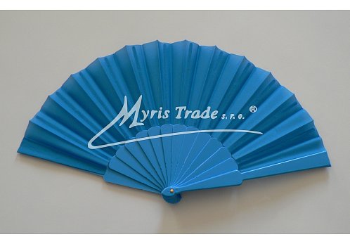 vějíř - jednobarevný, světle modrý
