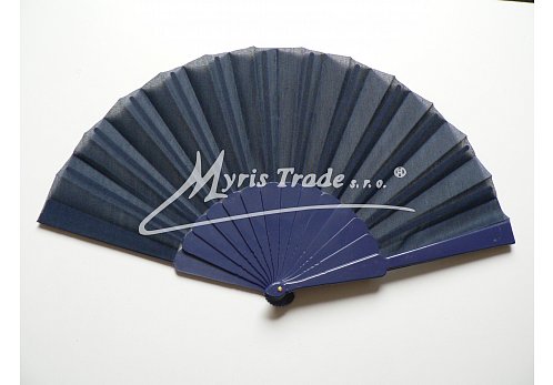 vějíř - jednobarevný, tmavě modrý