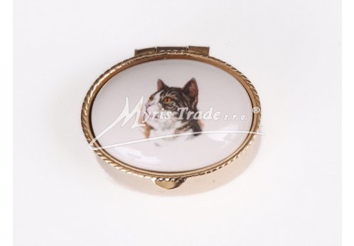 lékovka mini - ovál s kočkou