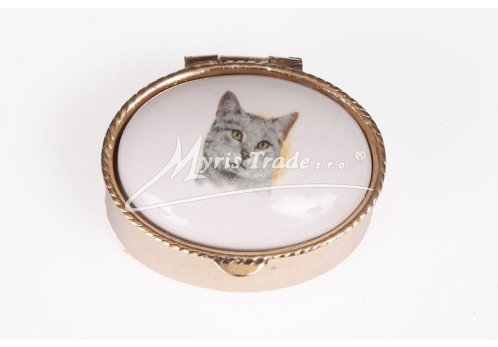 lékovka mini - ovál s kočkou