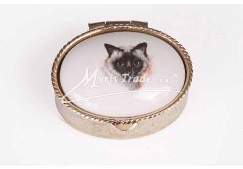 lékovka mini - ovál s kočkou