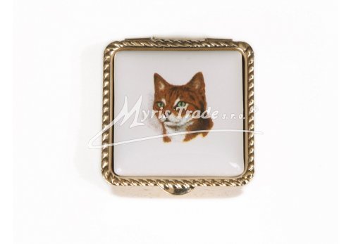 lékovka mini - čtvercová s kočkou