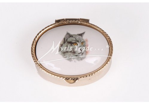 lékovka mini - ovál s kočkou