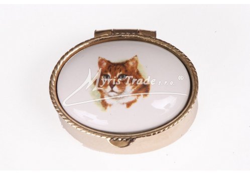 lékovka mini - ovál s kočkou