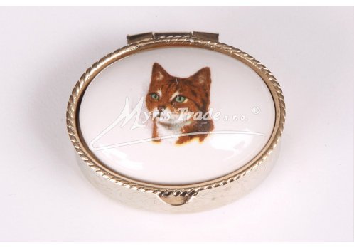 lékovka mini - ovál s kočkou