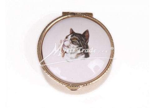 lékovka mini - kulatá s motivem kočky