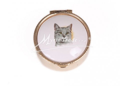 lékovka mini - kulatá s motivem kočky