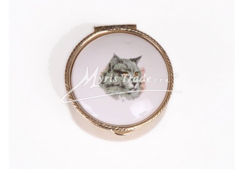 lékovka mini - kulatá s motivem kočky