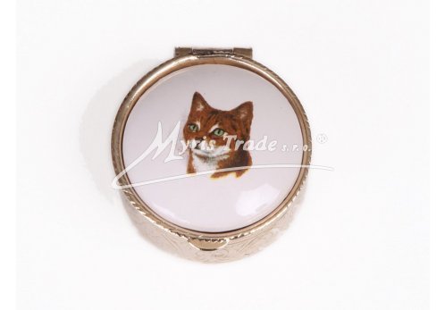 lékovka mini - kulatá s motivem kočky