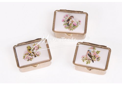 lékovka mini - obdélník s ptáčky