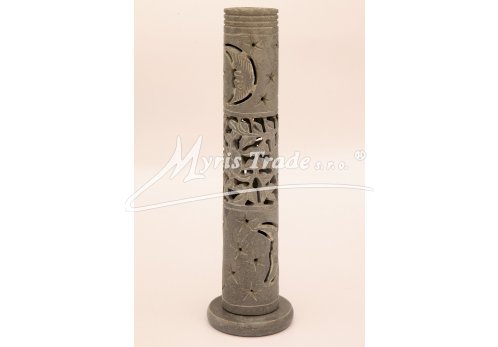 stojan na vonné tyčinky barvy šedé, měsíc - 28 cm
