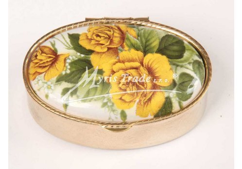 klasický ovál s květinami - růže