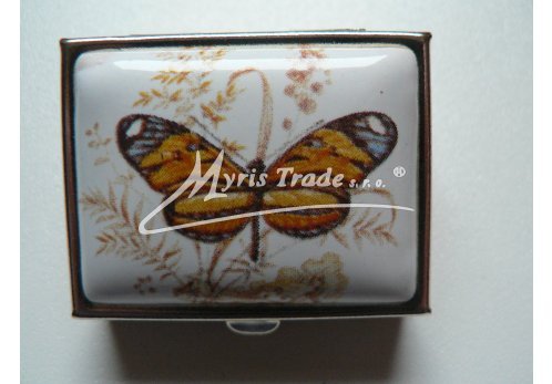 klasická obdélníková lékovka - motýl