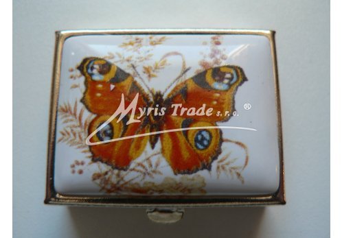 klasická obdélníková lékovka - motýl