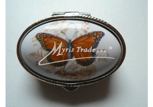 klasická oválná lékovka - motýl