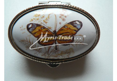klasická oválná lékovka - motýl