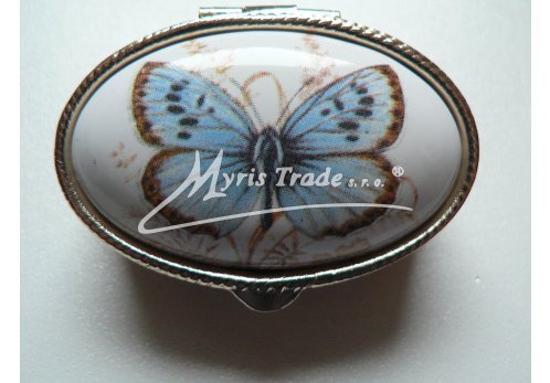 klasická oválná lékovka - motýl