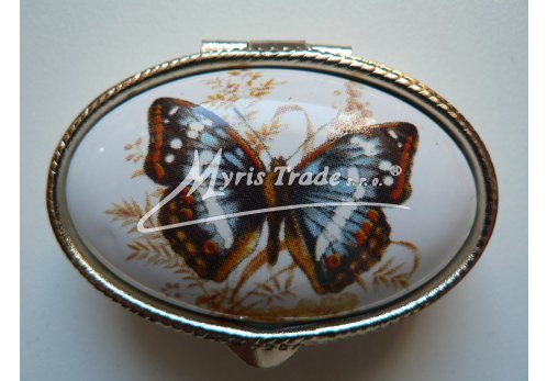 klasická oválná lékovka - motýl