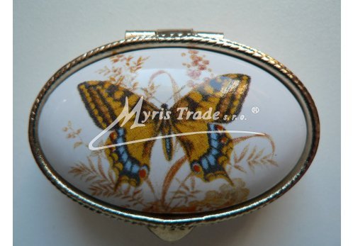 klasická oválná lékovka - motýl