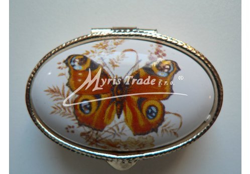 klasická oválná lékovka - motýl