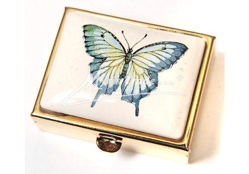 klasická obdélníková lékovka - motýl