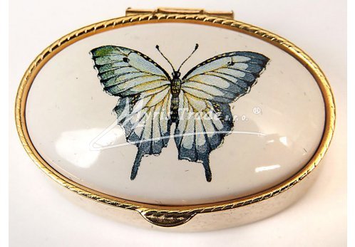 klasická oválná lékovka - motýl